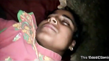 Cameraman Can't Resist Perving On Sleeping Desi Mom's Juicy Titties And Pussy