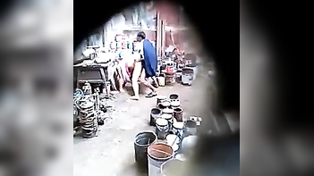 Mature Aunty From Andhra Gets Nailed By Painter, Caught On Stealthy Hidden Cam