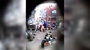 Mature Aunty From Andhra Gets Nailed By Painter, Caught On Stealthy Hidden Cam