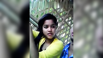 Mumbai Teen Gets Her Tiny Tits Squeezed Hard in Public Outdoor Action