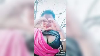Telugu Bhabi Shows Off Her Juicy Assets in Wild TikTok Scene, Damn!