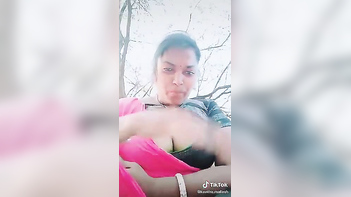 Telugu Bhabi Shows Off Her Juicy Assets in Wild TikTok Scene, Damn!