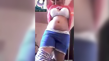 Bhabi Flashing Her Juicy Tits on Video Call, Damn That Pussy Tease