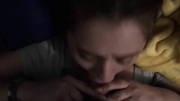 Damn Hot Blonde Sucks Thick White Dick Like a Pro