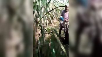 Desi Aunty and Dirty Old Man Getting Wild in the Fucking Forest