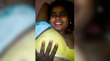 Tamil Bhabhi Boobs and Pussy Exposed in Raw Sexual Action