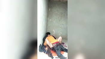 Desi Couple Caught in Wild Rooftop Sex - Hindi Audio