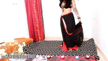 Desi Babe in Mask Sucks Dick Like a Pro in Intimate Setting