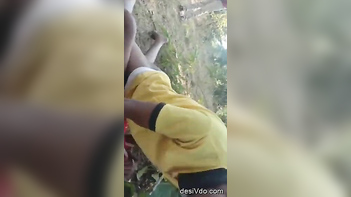 Horny Village Slut Ravaged By Her Filthy Friend In The Jungle - Raw Sex Tape.