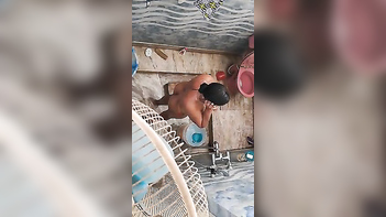 Desi Bhabi Caught on Hidden Cam in the Bath, Soaking Wet and Filthy Dirty Talk