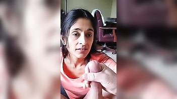 Mature Aunty from Kanpur Sucks Dick Like a Pro While Watching Porn Videos