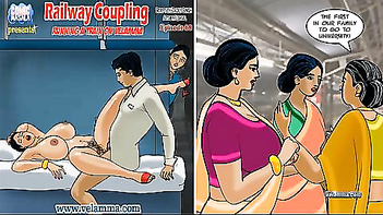 Fucking Hot Velamma Ep 68 - Wild Railway Coupling Action