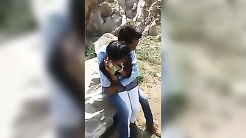 College Chick from Orissa Getting Pounded Outdoor in Wild Kissing Scandal MMS