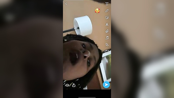 Filthy Cumshot Splattered All Over That Stunning Bitch’s Perfect Face