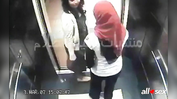 Amazing Horny Indian Lesbians Get Wild and Wet in the Elevator Together