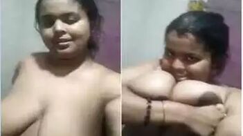 Fucking Desi Chick Shoves Her Huge Tits Right Fucking Into The Camera Action