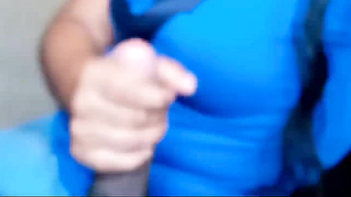 Desi Goddess Squeezes Hubby’s Dick Like a Pro, Mind-Blowing Handjob Action!