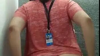 Indian Reporter Gets Wild In The Restroom For Some Serious Self-Pleasure Action