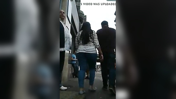 Desi Tamil Girl with a Massive Fucking Round Ass in Candid Shots