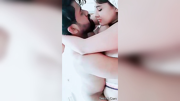 Desi Wife in Freaking Blue Panties Lets Lover Kiss Her Ass and Pussy Non-Stop