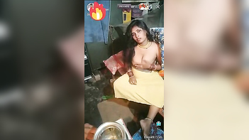 Tit-Twisting Desi Mom Plays with Her Fucking Boobs in Every Captured Moment.