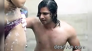 Indian Bhabhi Gets Pounded In The Shower, Sexy Wet Action, Curvy Milf Moans Loud