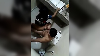 Desi Amateur Shower Sex With Horny Couple Getting Wild In The Toilet