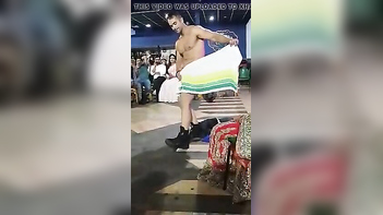 Stud Strips, Flaunting Juicy Muscles and a Hard Dick, Making Us Cum Hard.