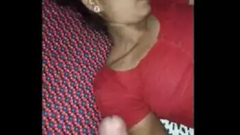 Desi Bhabi Gives Mind-Blowing Handjob, Sucking Dick Like a Pro, Filthy Slut