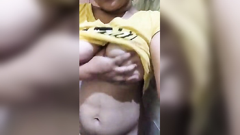 Indian Babe Proves She Freaking Loves Having Her Tits Squeezed Hard As Fuck