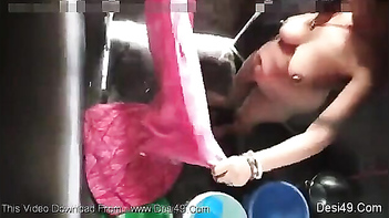 Voyeur Catches Desi Slut With XXX Tits Fucking On Camera