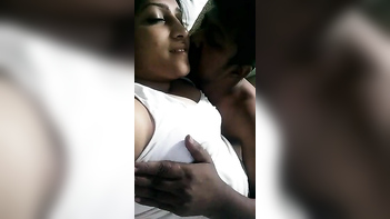 Tamil BF Sucks Juicy Tits Like a Pro, Making My Dick Throb Wildly