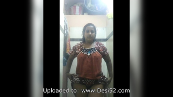 Desi Bhabi Showing Off Her Massive Tits and Tight Pussy