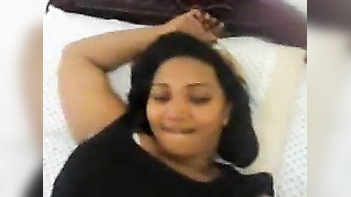 Sri Lankan Bhabi With a Massive Ass Rides Dick on the Bed Like a Pro