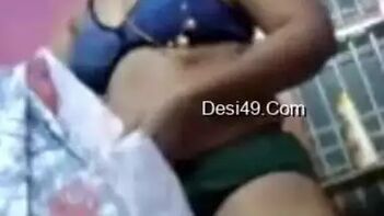 Indian Amateur Strips Down and Tries On Bras, Pussy Dripping Wet