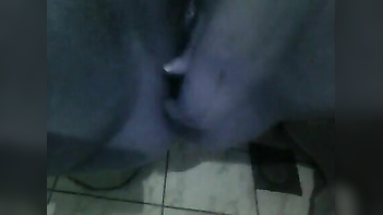 Desi Aunty Jacks Off With a Fucking Cucumber in the Fucking Bathroom