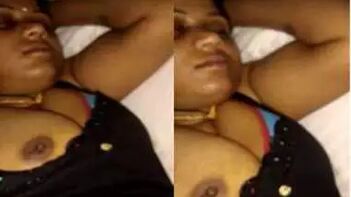 Desi Wife Snoring, Dude Sneaks In to Film Her Juicy, Naked Tits