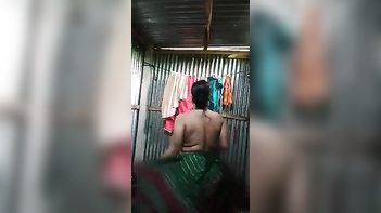 Curvy Desi Bhabhi Stripping and Masturbating in the Shower, Damn That Pussy