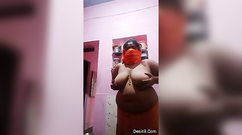 Desi MILF Strips Down to Reveal Her Insanely Busty, Smokin' Hot Body
