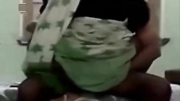 Tamil Aunty in Saree Takes a Hard Pounding and Begs for More.