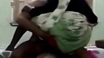Tamil Aunty in Saree Takes a Hard Pounding and Begs for More.