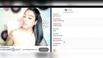 Amazing Tamil Chick Teasing on Webcam - Hot As Hell and Dirty Talk Included