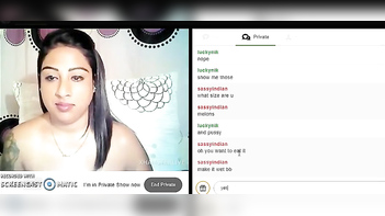 Amazing Tamil Chick Teasing on Webcam - Hot As Hell and Dirty Talk Included