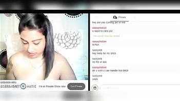Amazing Tamil Chick Teasing on Webcam - Hot As Hell and Dirty Talk Included