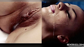 Alien Dicks Stretch Tiny 77-Pound Girl’s Mouth, Creampie and Squirt Like a Fucking Pro.