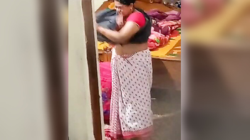 Aunty Caught Red-Handed On Hidden Cam While Dressing, Damn She's Juicy