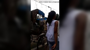 Desi Babe Publicly Flashes Her Juicy Ass and Vibrates Her Clit.