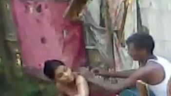 Indian Bhabhi Gets Nailed Outdoors, Soaking Wet During Bath Time Seduction