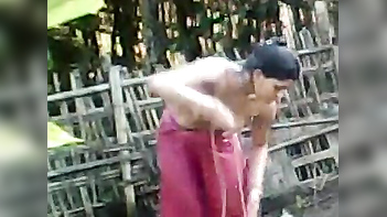 Indian Bhabhi Gets Nailed Outdoors, Soaking Wet During Bath Time Seduction