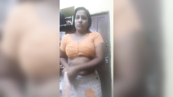 Desi Bhabi Stripping Her Shari, Flashing Huge Tits And Driving Me Fucking Wild